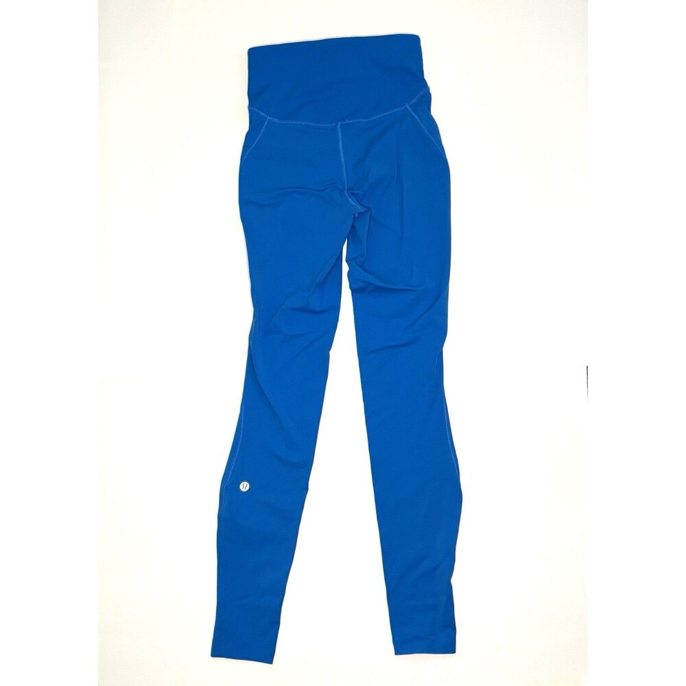 Lululemon Size 2 Leggings Fast Free High Rise Blue 25 inch Running 1 pocket
